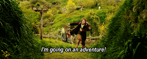 I'm going on an adventure GIF