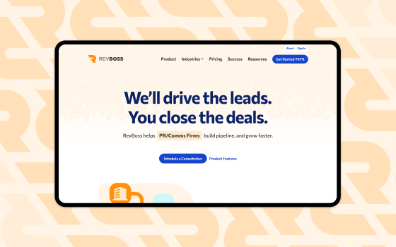 RevBoss homepage